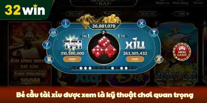 Bẻ Cầu Tài Xỉu - Khám Phá Chiến Thuật Hiệu Quả Nhất 2025 Cùng 32win Bẻ cầu tài xỉu được xem là kỹ thuật chơi quan trọng